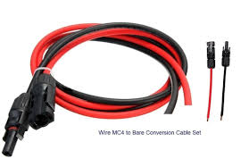 Connectors And Ties 41982 One Pair Bare Solar Cable Wire Male And Female Mc4 Connectors Red And Black 36 Inche Buy It Now Onl Cable Wire Bare Black And Red