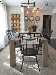 Diy Modern Farmhouse Table As Seen On Hgtv Open Concept Modern Farmhouse Furniture Modern Dining Table Modern Farmhouse Table