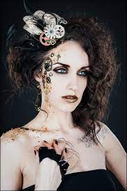 pin by michelle roberts on steam punk steampunk hairstyles steampunk makeup steampunk halloween