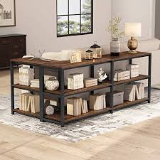 Shop For Tribesigns 70 9 Inches Extra Long Console Sofa Table Behind Couch 3 Tier Industrial Entryway Table Hallway Table Narrow Bar Table Storage Shelves L In 2020 Table Behind Couch Sofa