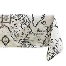 Ustide Vintage World Map Rectangular Kitchen Tablecloth C Https Www Amazon Com Dp B01hr5jldc Re Cotton Linen Fabric Kitchen Tablecloths Vintage World Maps