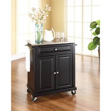 Maybe you would like to learn more about one of these? Crosley Stainless Steel Top Portable Kitchen Cart Black 7743736 Hsn