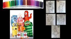 Maybe you would like to learn more about one of these? Yo Gabba Gabba Coloring Foofa Plex Toodee Muno Brobee Dj Lance Colouring With Markers Youtube