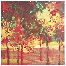 Bright Trees Art Ii Tree Art Nature Canvas Painting Art