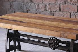 Hyatt Fulton Industrial Adjustable Height Table With Images Adjustable Height Table Adjustable Coffee Table Adjustable Height Coffee Table