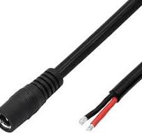 DC Power Pigtails Cable,3FT DC 5.5MM x 2.1MM Female Plug to Bare Wire Open  End Power Wire Supply Repair Cable,16 AWG Barrel Connector Pigtail for CCTV  ...