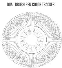 tombow dual brush pen color tracker tombow dual brush pen