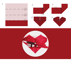 Pliage serviette papier 2 couleurs supervoyance org. Tuto Pliage De Serviettes En Forme De Coeur M6 Deco Fr