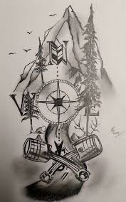 Tattoo By Ati Compass Tattoo Tattoo Drawings Tattoos