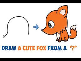 Have fun and happy drawing! How To Draw A Cute Cartoon Fox From A Question Mark Kawaii Chibi Easy Step By Step Drawing Tutorial For Kids How To Draw Step By Step Drawing Tutorials