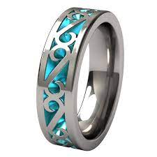 Mens Wedding Band Very Unique Maybe See If Josh Wants Some Color Unique Mens Rings Rings For Men Mens Jewelry