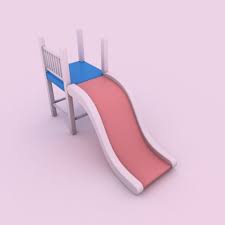 Cartoon Children Slide 3d Model In 2020 3d Model Model Cartoon
