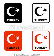 The modern turkish republic was founded in 1923 after the collapse of the ottoman empire, and its capital is istanbul (formerly constantinople). Turkey Country Flag Information Sign Canstock
