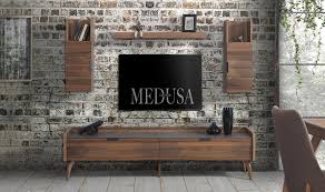Daha çok ta ışıkları kapatıp bir sinema izlediğinizde arkadan duvar kağıdı sırıtmamalı. Pena Tv Unitesi Ceviz Medusa Home