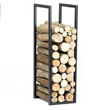 Porte Buches Haut En Acier Noir 2 Tailles Reignoux Decoclico Porte Buche Accessoires De Cheminee Porte Buche Design