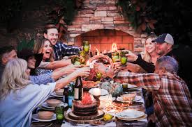 Set up a stunning table outside under. Fireside With Friends A Casual Fall Dinner Party Celebrating Comfort Food In The Great Outdoors Peach And The Willow