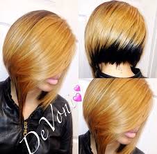 Black And Blonde Bob Weave Pin On Hair Cuts