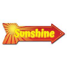 Signmission Removable 999586 Sunshine Arrow Removable Decal Funny Home Decor 30 Wide Arrow Decal Funny Home Decor Sticker Bomb