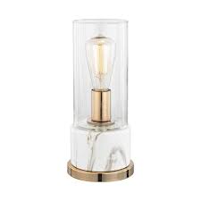 A portion of the bulb is often exposed, so you should be mindful. Vintage Design Gold Exposed Bulb Table Lamp