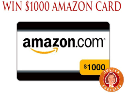 Enter To Win A 1000 Amazon Gift Card 5 Winners Julie S Freebies Amazon Gift Card Free Amazon Gifts Amazon Gift Cards