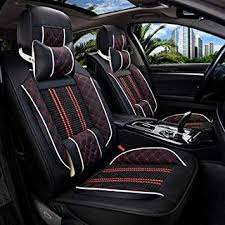 Breathable pu leather black car front seat cover pads mat for auto chair cushion. Buy Luxury Leather Car Seat Cover Ice Silk Fixed Lumbar Support Automobiles Seat Covers Four Seasons Universal Car Accessories Features Price Reviews Online In India Justdial