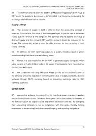 Overview of goods and services tax gst in malaysia. 618201483114 Pmguide On Accounting Software As 09032014 Final G5 Trea