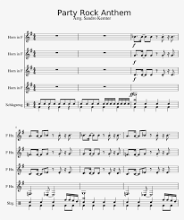 French horn music please retry amazon music unlimited: Party Rock Anthem Sheet Music For French Horn Percussion Sheet Music Transparent Png 850x1100 Free Download On Nicepng