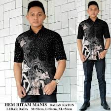 Model baju batik wanita pertama yang mampu memberikan penampilan yang modis adalah model embroidery batik outerwear. Hem Kemeja Batik Cowok Pria Atasan Baju Batik Lengan Tangan Pendek Motif Wayang Hitam Putih Kemeja Fashion Pria Bukalapak Com Inkuiri Com