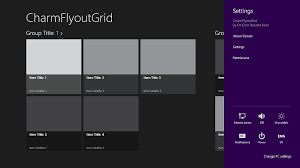 windows 8 charm flyouts on error