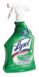 Lysol All Purpose Cleaner 32 Oz Trigger Spray Bottle Liquid Primary Chemical Bleach Pk 12 22c505 Rec 78914 Grainger