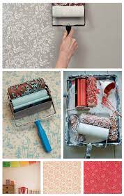 Homemade Paint Roller Designs Patterned Paint Rollers Home Diy Home Deco