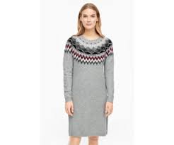 Caron graphic knit fair isle hat skill level: S Oliver Knit Dress With A Fair Isle Pattern 14 911 82 5268 94x0 Grey Dark Grey Red Black White Ab 29 39 Preisvergleich Bei Idealo De