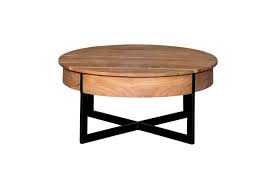 Ouvrez les portes du plus beau magasin du web ! Table Basse Castin Ronde A 2 Tiroirs Maison En Vogue