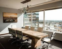Beautiful light blonde wood table with a long rectangular form and modern square legs. Hd Wallpaper Beige Wooden Conference Table Photo Of Rectangular Long Table With Rolling Armchairs Inside Room Wallpaper Flare
