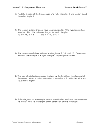 An offered collection of triangles conforms if their hypotenuse and one leg's equivalent lengths are equal. 2
