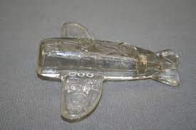Vintage Glass Candy Container Airplane Candy Containers Glass Candy Container