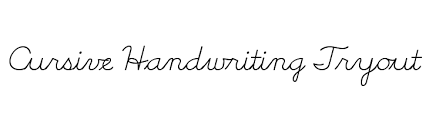 Download the best free handwritten fonts, that are hand picked collections by our editorial experts and can be used on mac, pc quantine script font is a modern calligraphy typeface with the best style. Cursive Handwriting Tryout Font Ffonts Net