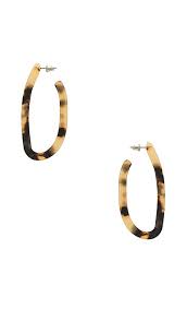 8 Other Reasons Sevi Hoop Earrings In Brown Revolve