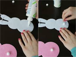 Bricolage De Paques Pour Adultes Par Etapes Guirlande De Lapins En Feutrine Easter Idea Bricolage Paques Decoration De Paques Bricolage Decoration Paques