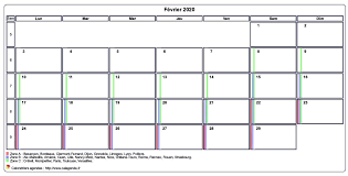 Calendrier Fevrier 2020 Personnalisable Avec Les Vacances Scolaires Cycles lunaires (ou lunaisons) de février 2020. calendrier fevrier 2020 personnalisable