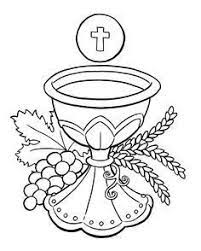 Click on the coloring page to open in a new window and print. First Communion Chalice And Host And A Few Other First Eucharist Coloring Pages Communion Banner First Communion Banner Catholic Coloring