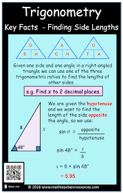 Trigonometry Finding Missing Sides Using Soh Cah Toa Triangles Highschoolmath Geometry Trigonometry Teacher Math Resources Online Education Math Resources