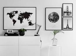 Tons of awesome world map black wallpapers hd to download for free. World Map Poster Black And White Posters With Maps Desenio Com