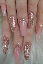25 Pretty Acrylic Coffin Nails Design You Need To Try 24 Ballerina Nails Designs Almond Acrylic Nails Nail Designs Glitter
