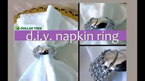Dollar Tree Diy Mini Spoon Holiday Bling Napkin Ring Fast Easy Serviettenringe Serviette Ideen Servietten Falten