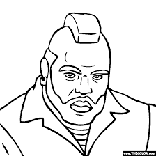 It doesn't matter if they can't yet. Mr T Coloring Page