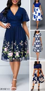 Choose Your Favorite Spring Outfit And Shop Online At Rosewe Com Blue Dresses For Women Womens Dresses Beautiful Dresses