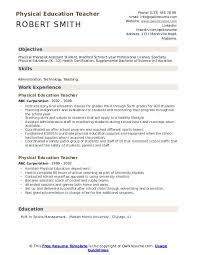 Physical Education Teacher Resume Samples Qwikresume