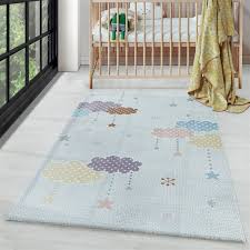 Share on facebook share on twitter. Kinderteppich Kurzflor Teppich Kinderzimmer Bunte Wolken Sterne Weich Weiss