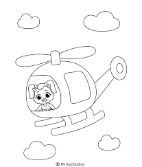 Her friend is the rabbit momo. Helicopter Coloring Pages Free Printable For Kids